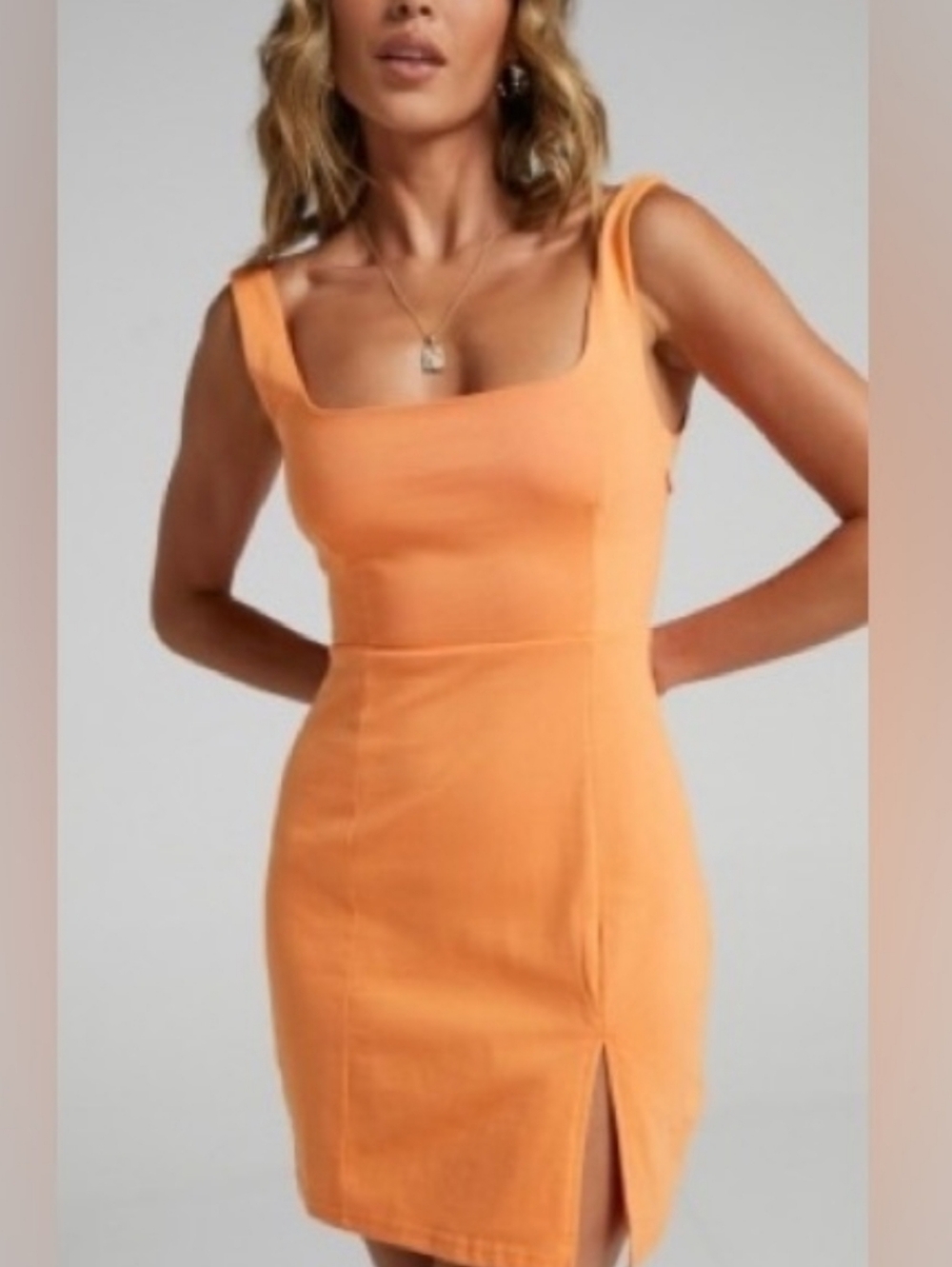 NWT Showpo Orange Hughes Minidress. Size 12.